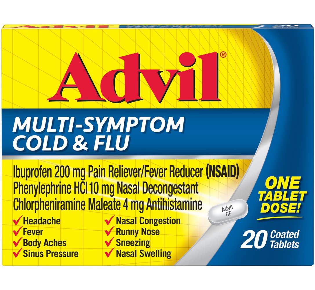 Advil Multi Symptom Cold & Flu Tablets (1.6 oz)
