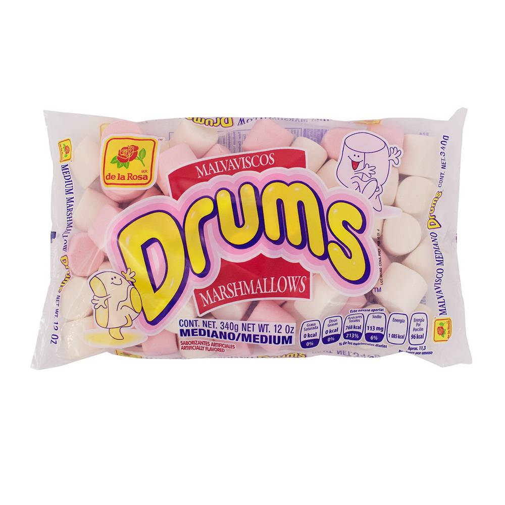 de la Rosa · Malvaviscos drums medianos (340 g)