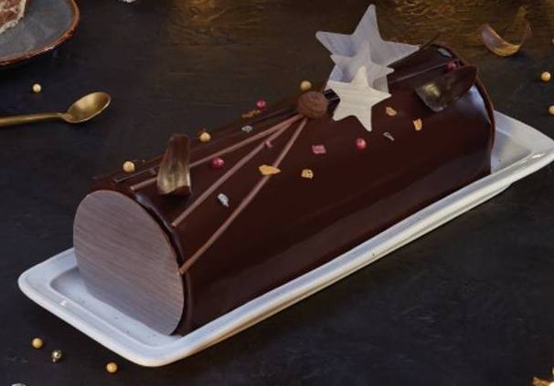 Tronco Navideño Chocolate Oscuro