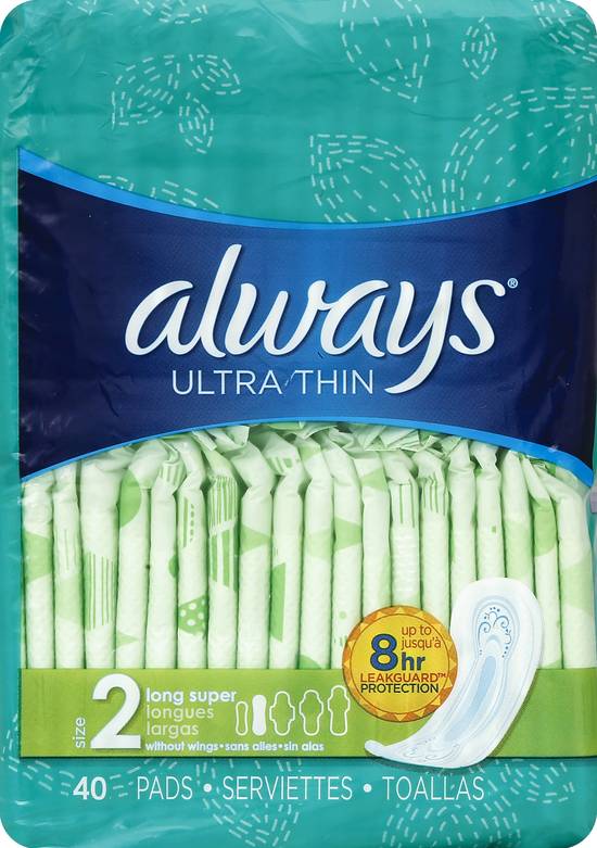 Always Pads Ultra Thin Long Super (40 ct)