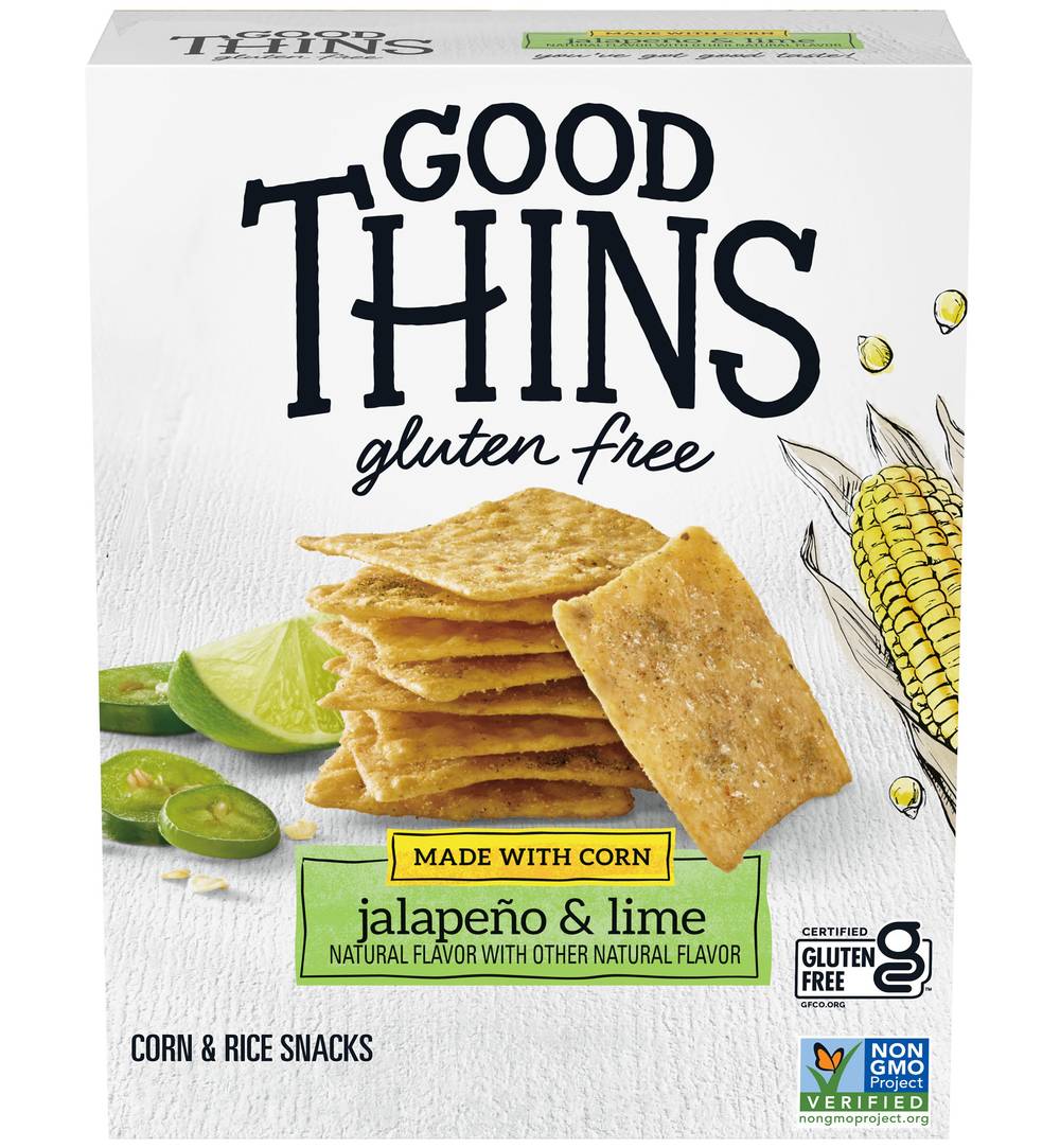 Good Thins Corn & Rice Jalapeno & Lime Flavor Snacks (3.5 oz)