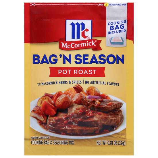 Mccormick Bag 'N Season Pot Roast Cooking Bag & Seasoning Mix