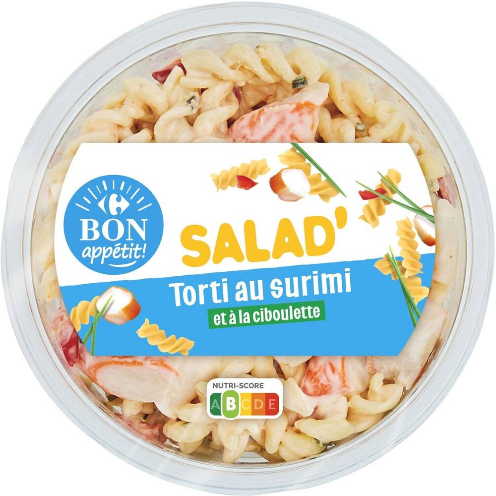 Salade torti au surimi CARREFOUR BON APPETIT - la barquette de 180g