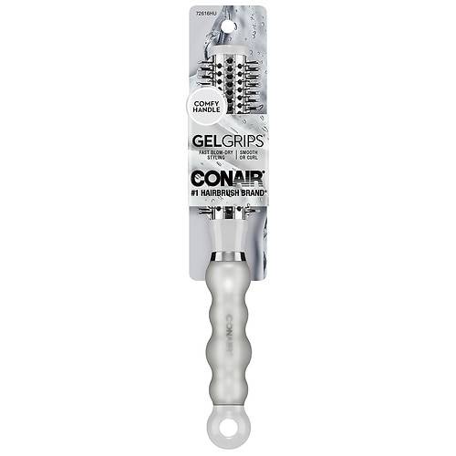Conair Gel Grips Small Metal Nylon Bristle Round Hairbrush - 1.0 ea