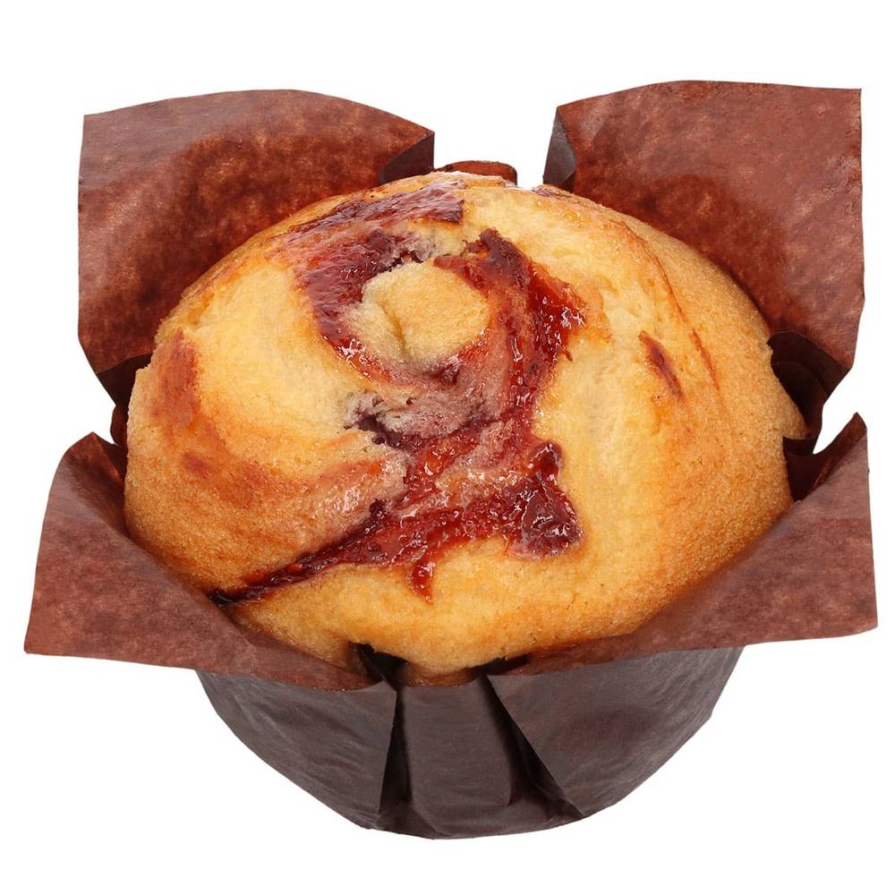 Muffin fresa/mantequilla
