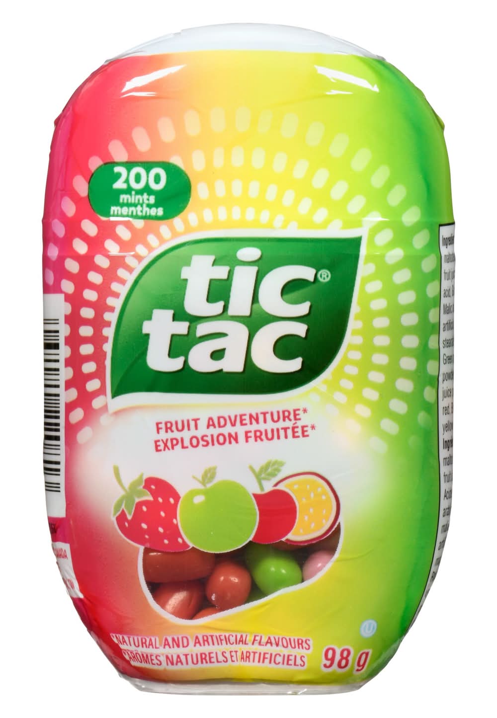 Tic tac menthes (explosion fruitée) (200 unités) - tic tac fruit adventure mints (98 g)