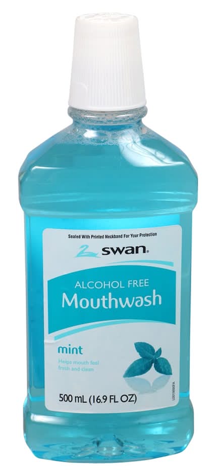 Swan Anti-Plaque Dental Rinse Mouthwash, Mint (16.9 fl oz)