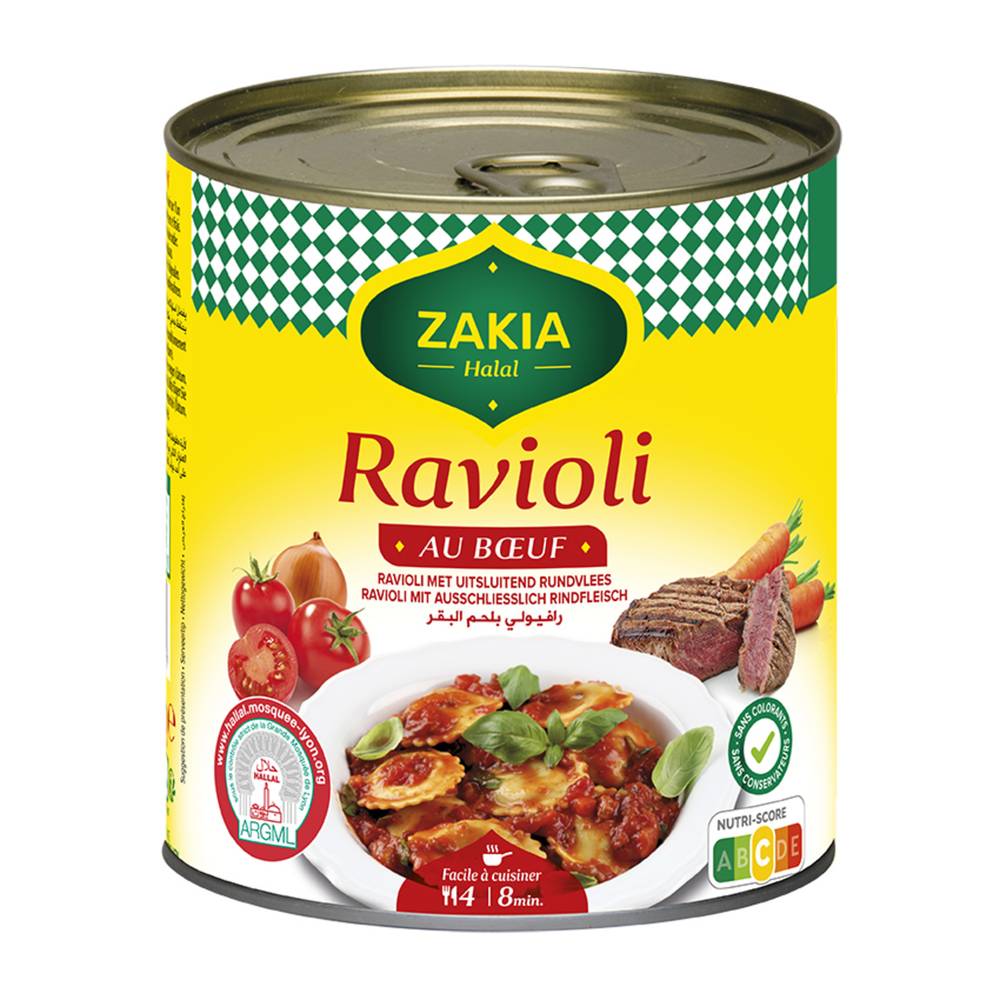 Zakia - Plat cuisiné halal ravioli au bœuf