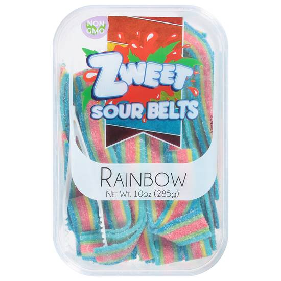 Zweet Sour Belts Rainbow Candy