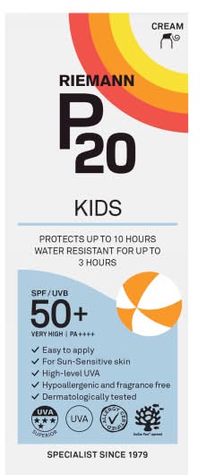 Riemann P20 Suncare For Kids Spf Uvb 50+ Very High (200ml)