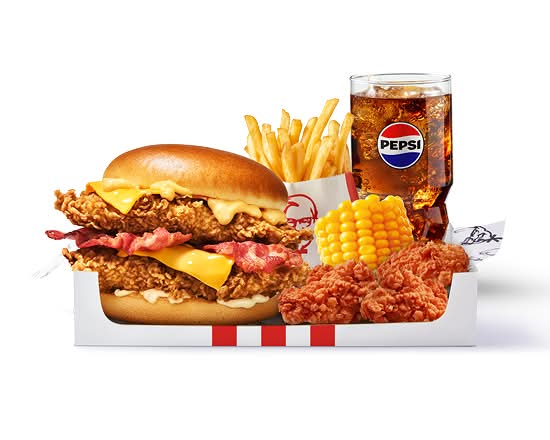 Double Kentucky Cheese & Bacon Burger Boxmeal