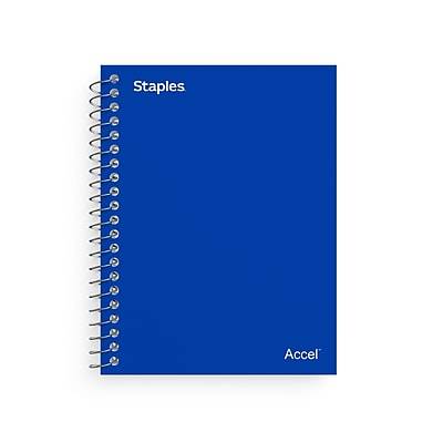Staples® 1-Subject Professional Notebooks, 4.5 x 5.5, College Ruled, 200 Sheets, Assorted  (12891-CC)