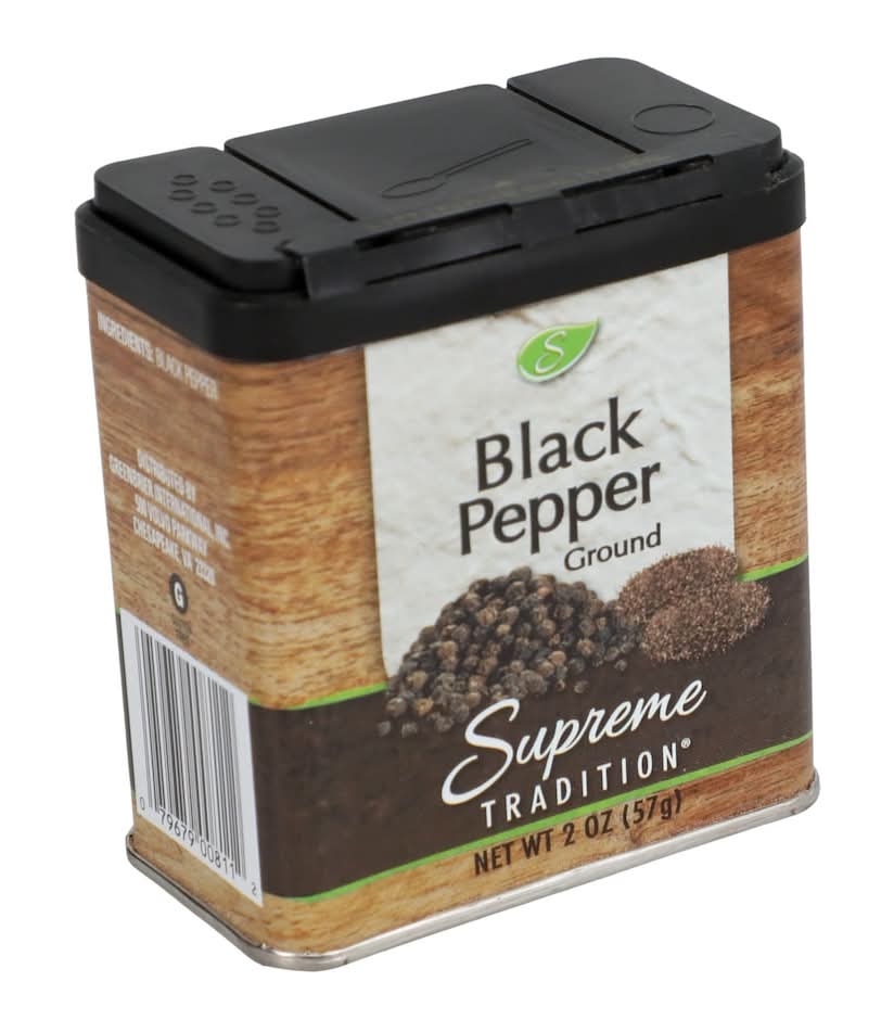 Supreme Tradition Ground Black Pepper (2 oz)