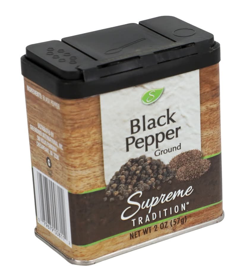 Supreme Tradition Ground Black Pepper (2 oz)