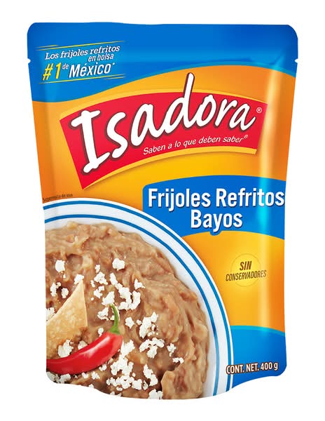Isadora · Frijoles refritos bayos en bolsa sin conservantes (400 g)
