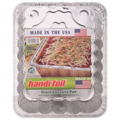Handi-Foil Giant Lasagna Pan (size -13-1/2 in. x 9-5/8 in. x 2-3/4 in. 34.3 cm x 24.4 cm x 7.0 cm).)