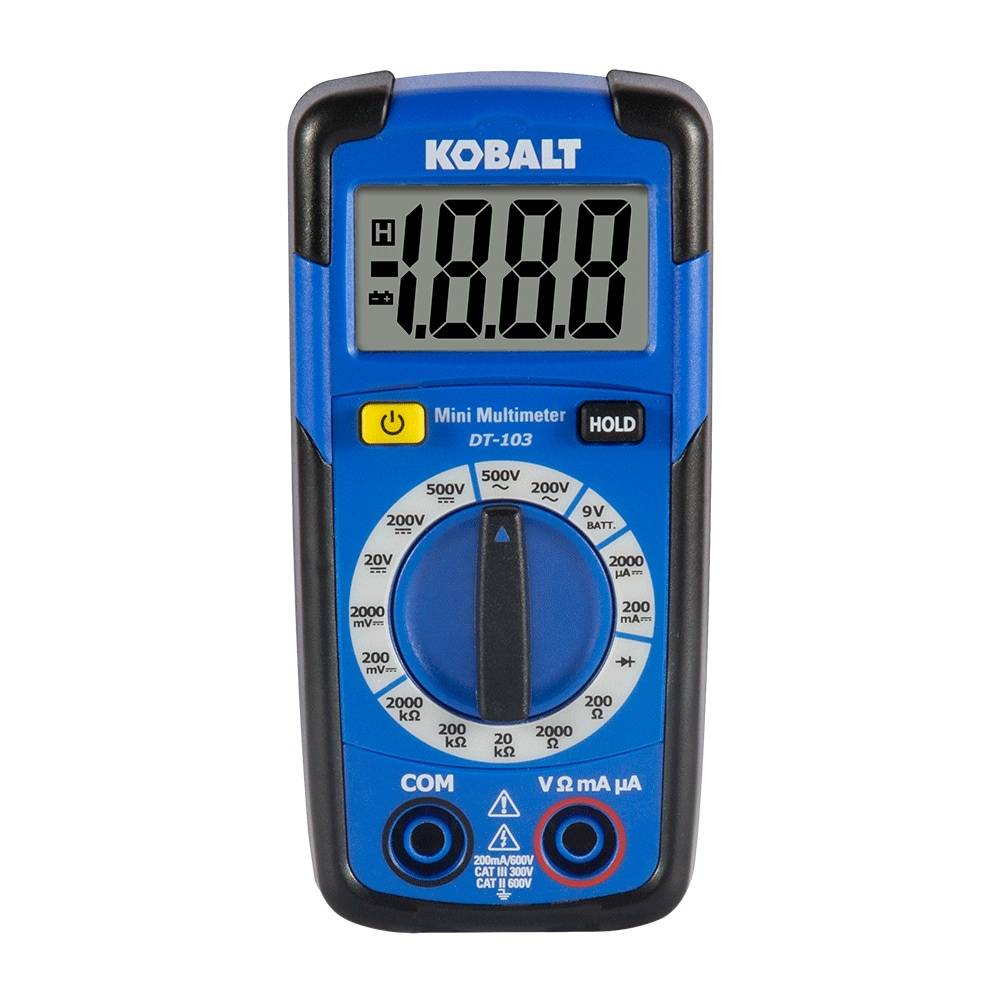 Kobalt Digital Display Multimeter 0.2 Amp 500V | DT-103