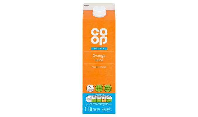 Co-op Smooth Orange Juice 1 Litre