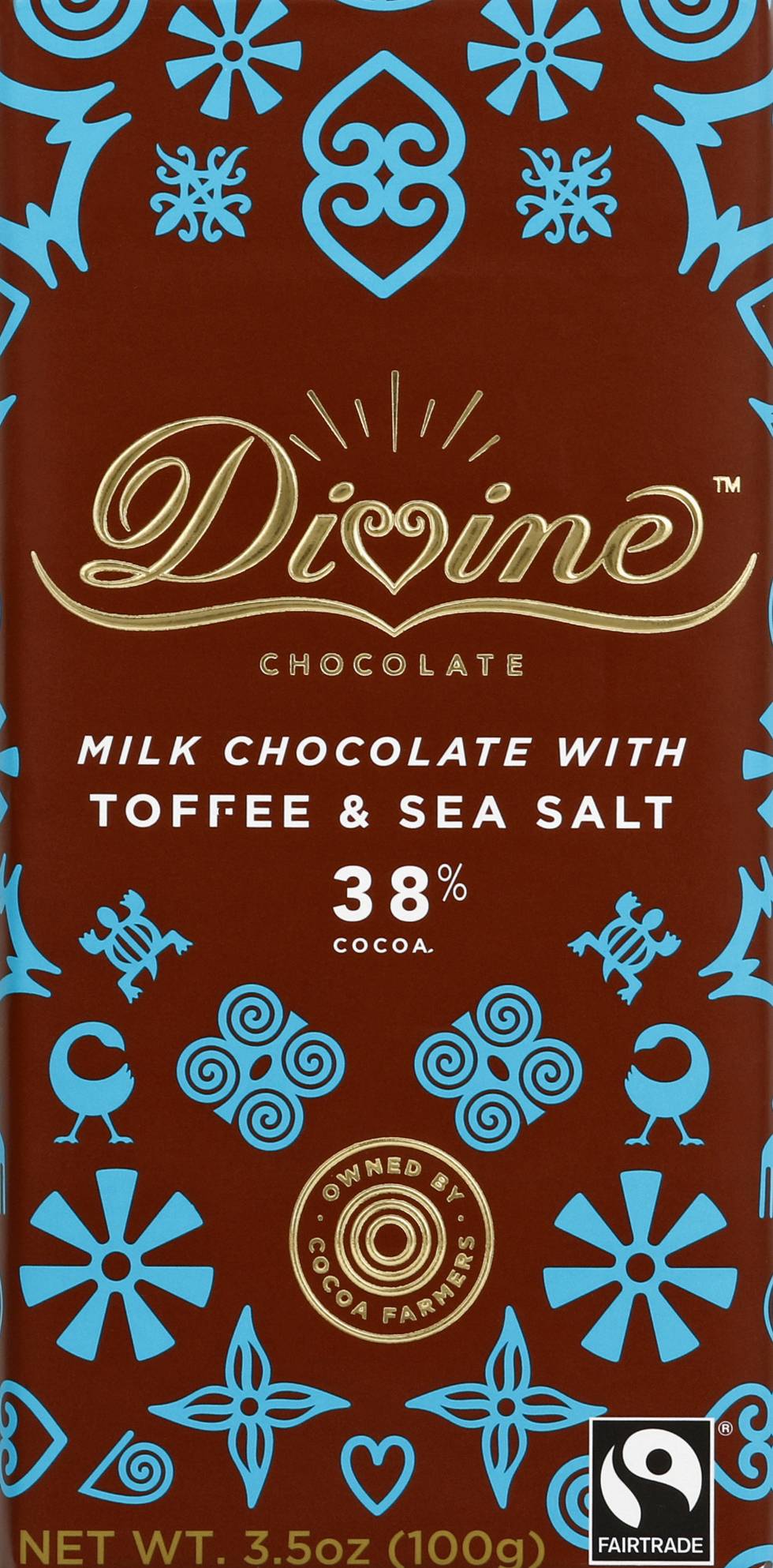 Divine Milk Chocolate Toffee & Sea Salt (3.5 oz)