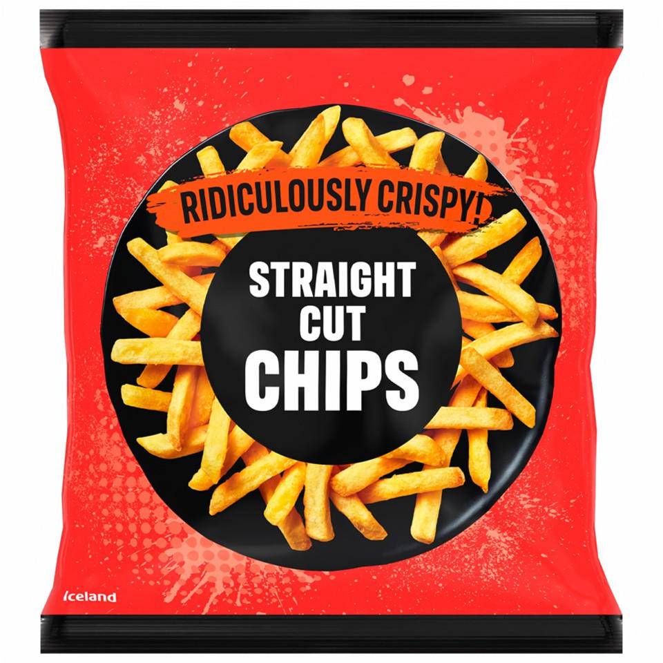 Iceland Ridiculously Crispy Straight Cut Chips 1.2kg