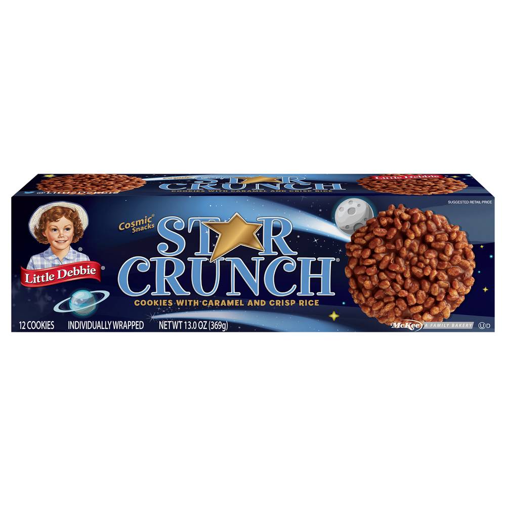 Little Debbie Star Crunch Cosmic Snacks Cookies (12 ct)