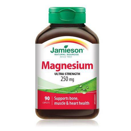 Jamieson Magnesium High Potency Caplets, 250 mg (90 caplets)