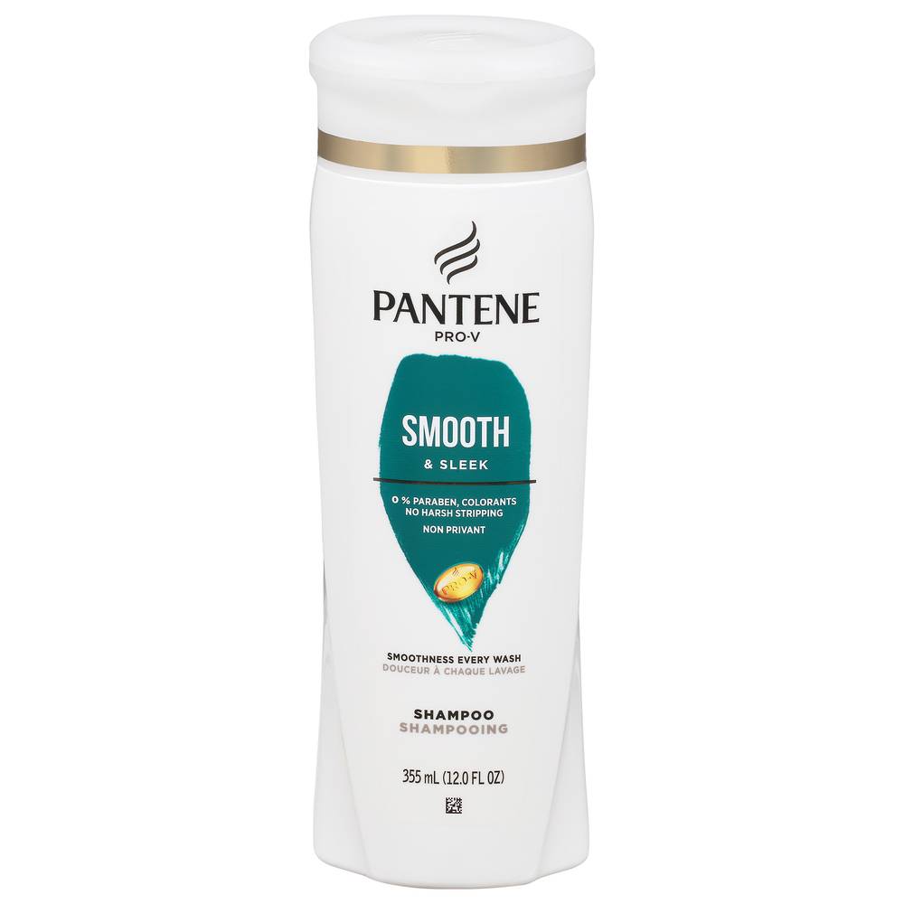 Pantene Smooth & Sleek Shampoo (12 fl oz)