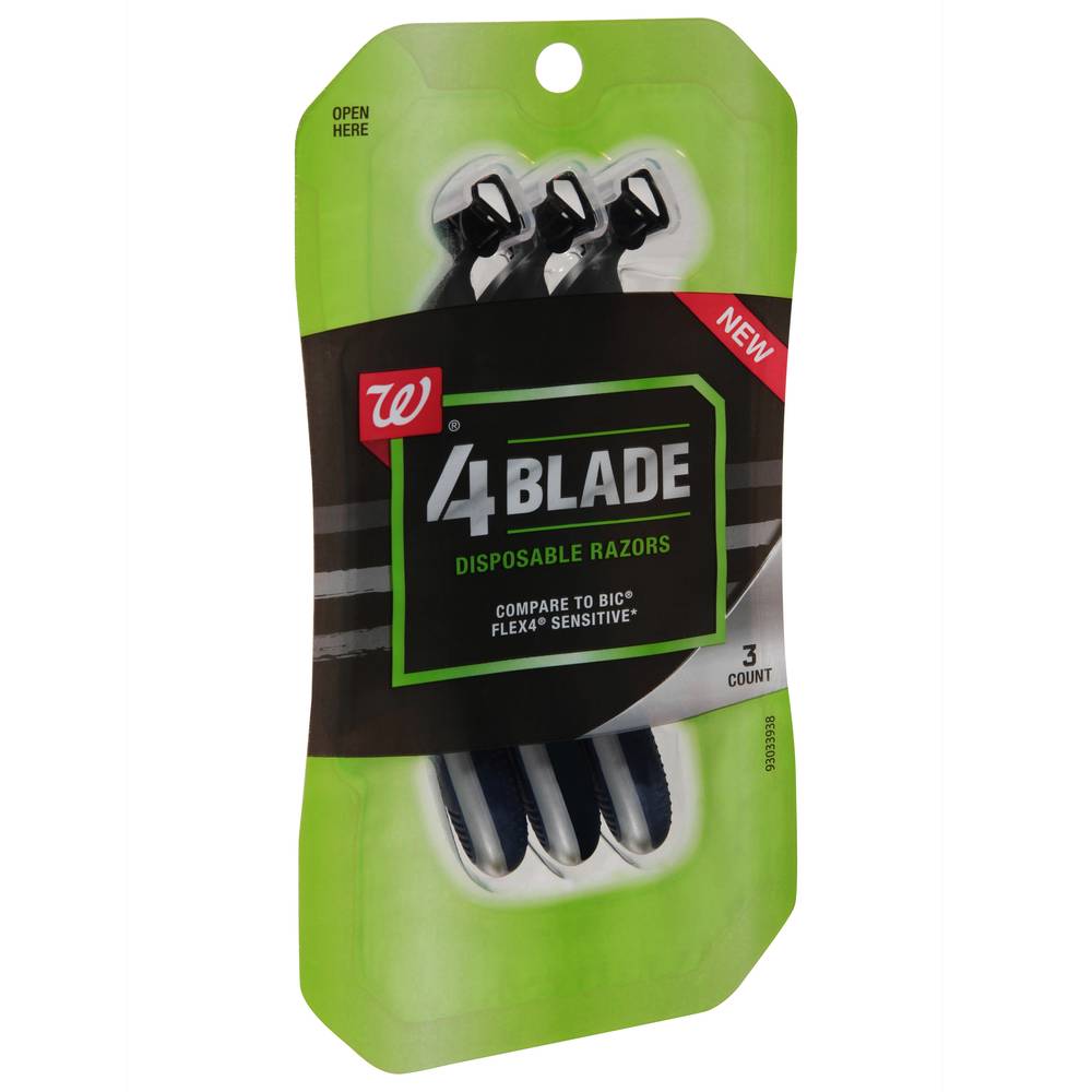 Walgreens 4 Blade Disposable Razors