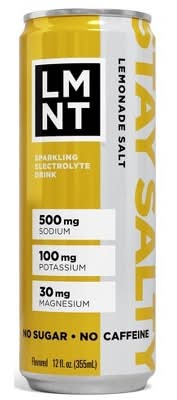 LMNT Zero Sugar Sparkling Electrolyte Drink, Lemonade Salt (12 fl oz)