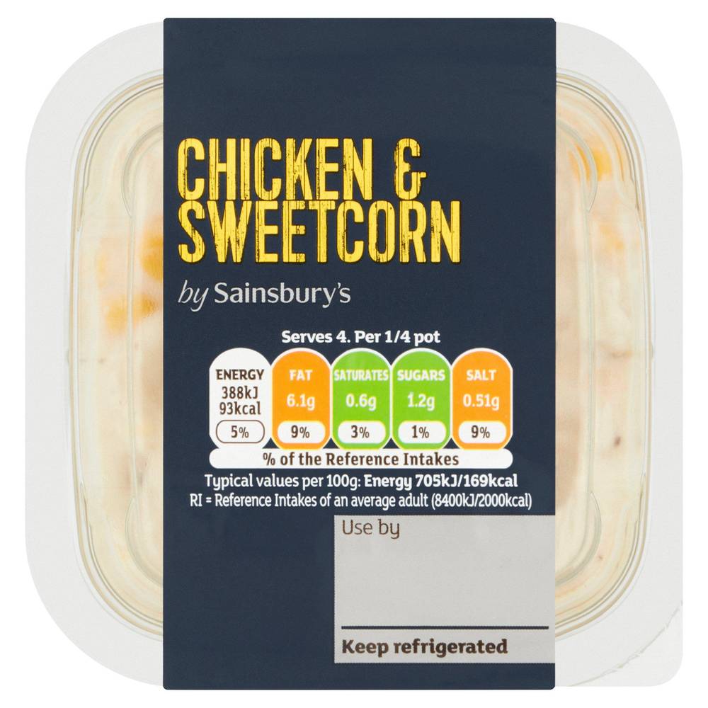 Sainsbury's Chicken & Sweetcorn Deli Filler 220g