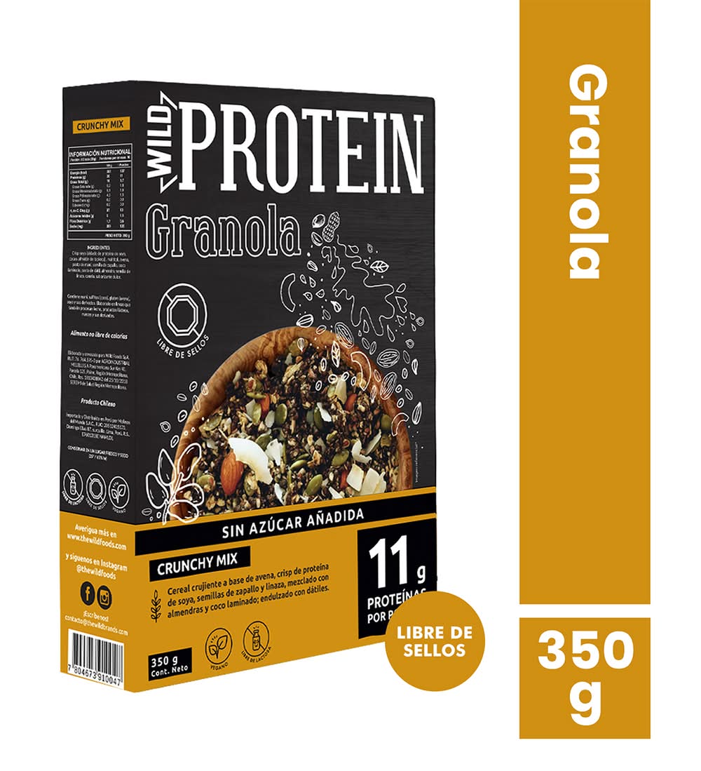 Wild Protein · Granola crunchy mix sin azúcar añadida (350 g)