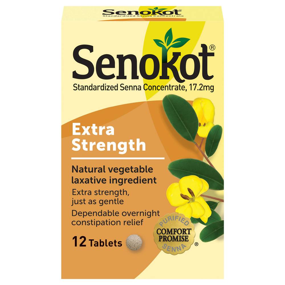 Senokot Extra Strength Natural Vegetable Laxative Tablets