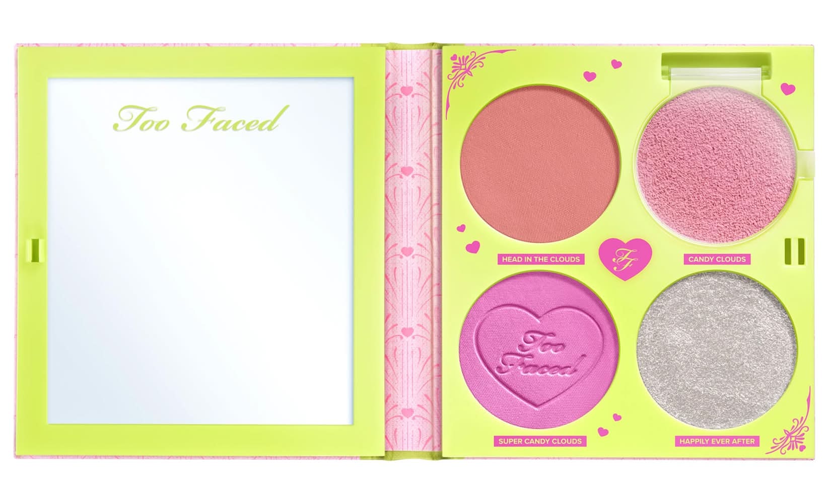 Too Faced Fairytale Crush Blush & Highlighter Palette Makeup Set