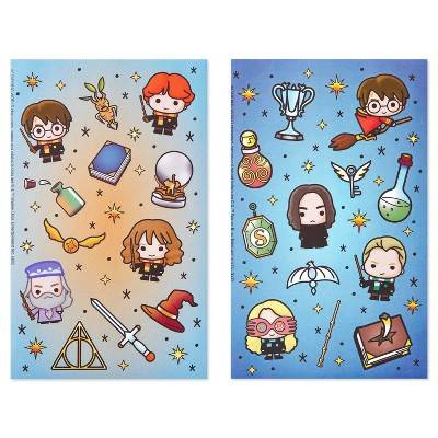 128ct Harry Potter Cartoon Sticker Pad: Carlton Cards, Planner & Water Bottle Stickers, Witches & Warlocks Theme, 8 Sheets