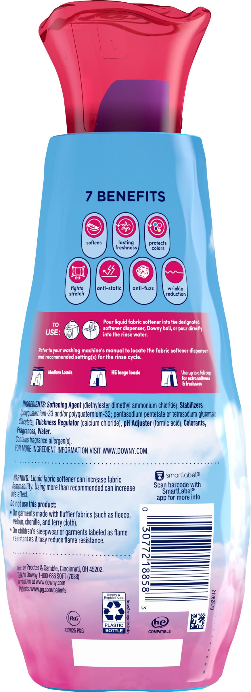 Downy 2 In 1 Fabric Softener Liquid, April Fresh (24 fl oz)