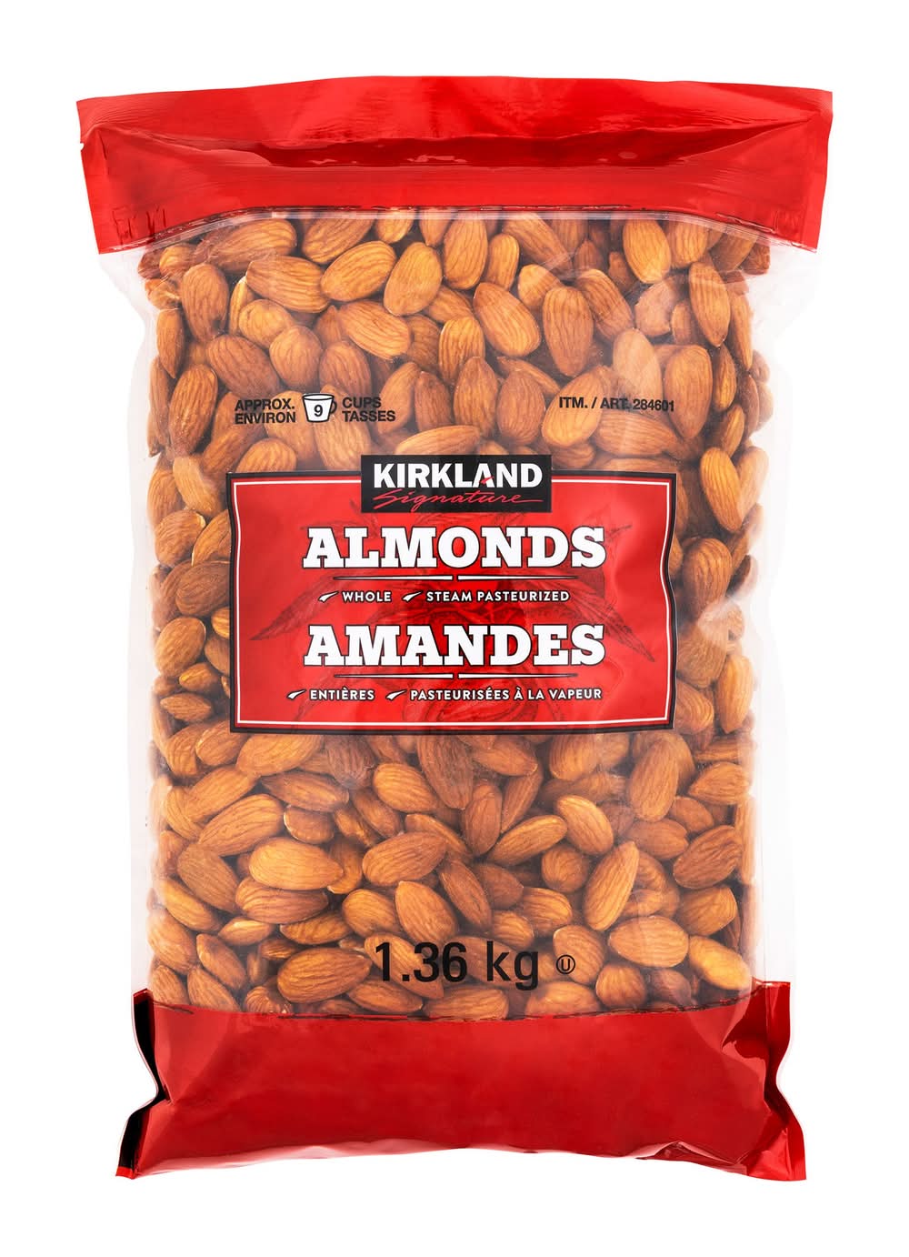 Kirkland Signature - Amandes Entières, 1,36 Kg / Kirkland Signature Whole Almonds, 1.36 Kg