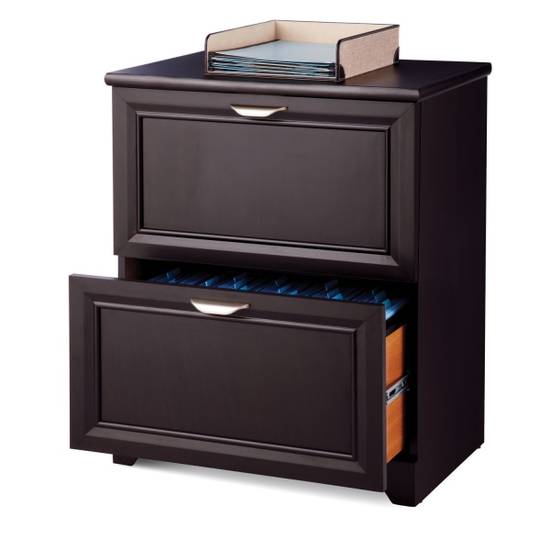 Realspace Magellan 24"w Lateral 2-drawer File Cabinet Espresso