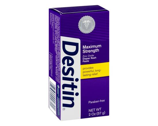 Desitin · Maximum Strength Zinc Oxide Diaper Rash Paste (2 oz)