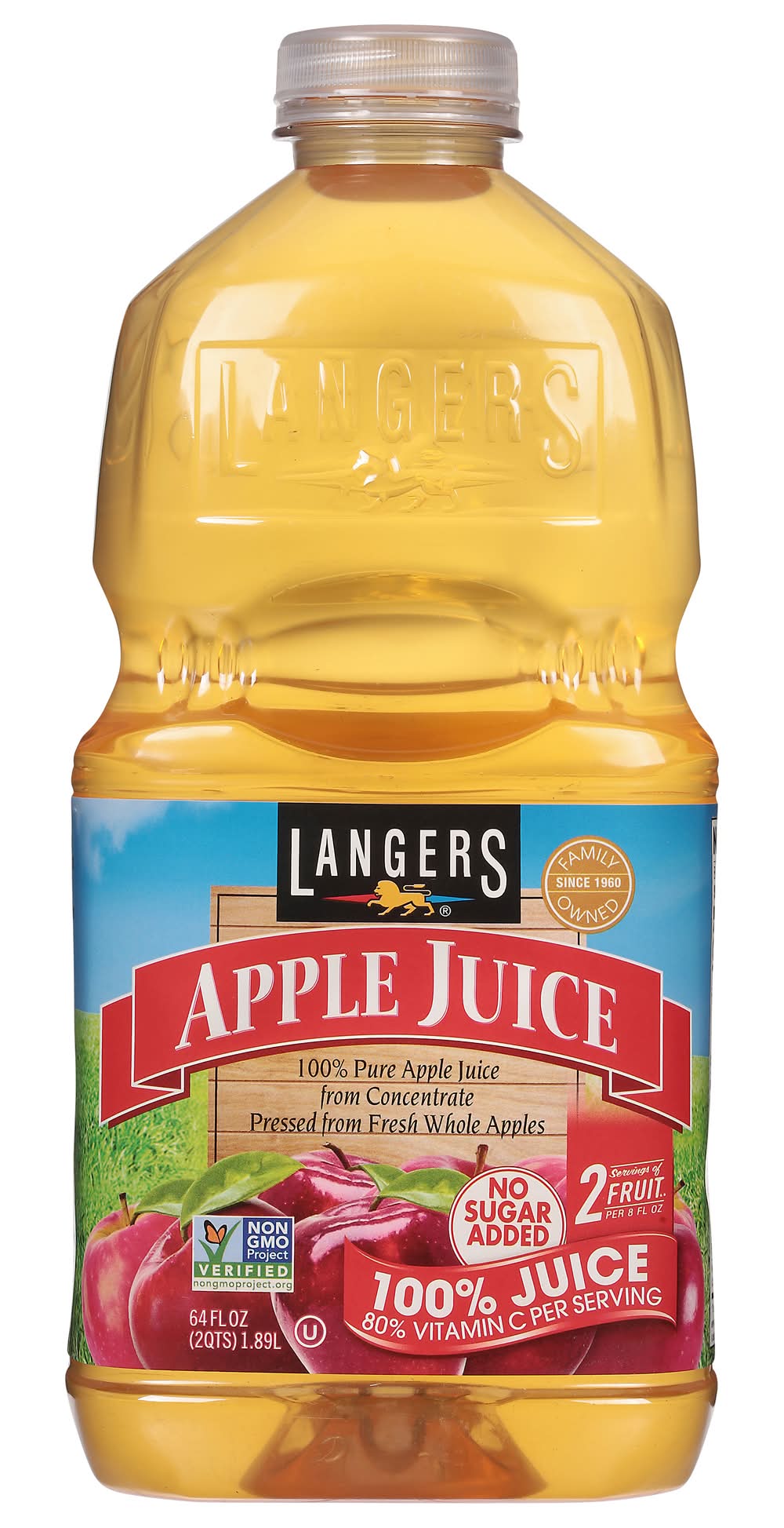 Langers 100% Juice, Apple (64 fl oz)