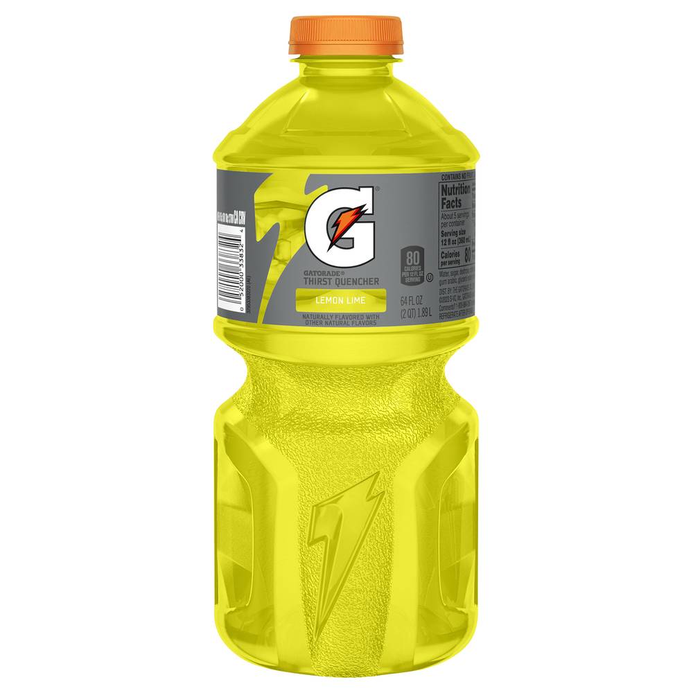 Gatorade Thirst Quencher Sports Drink, Lemon-Lime (64 fl oz)