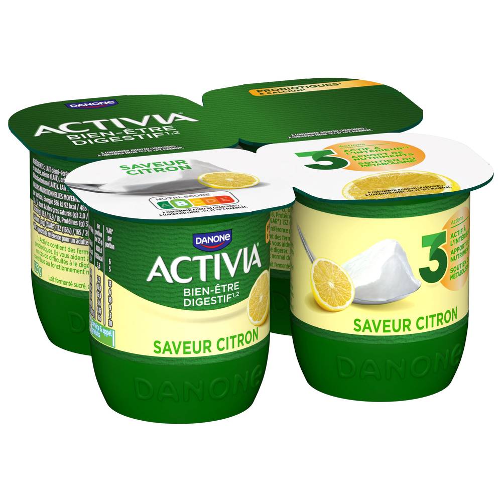 Activia - Yaourt au bifidus (citron )