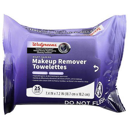 Walgreens Night Calming Makeup Remover Towelettes (25 ct)