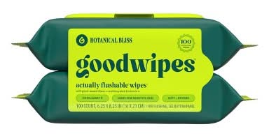 Goodwipes Botanical Bliss Flushable Wipes (2 x 50 ct)