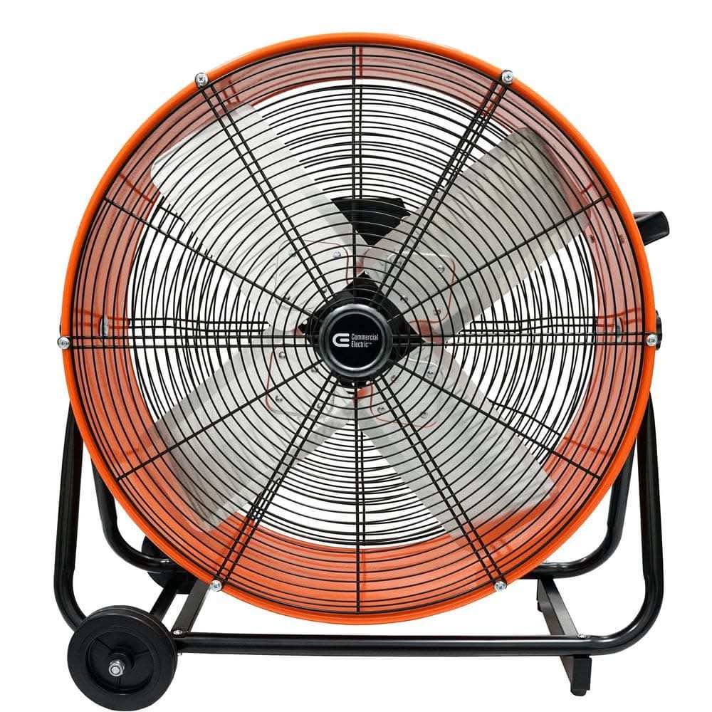 Commercial Electric 24 In. 2-Speed Heavy Duty Tilt Drum Fan