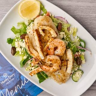 Grilled Seafood & Salad