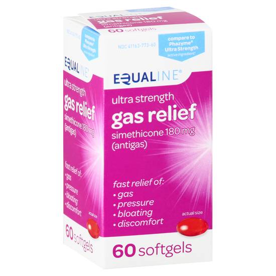 Equaline Ultra Strength 180 mg Gas Relief Soft Gels (60 ct)