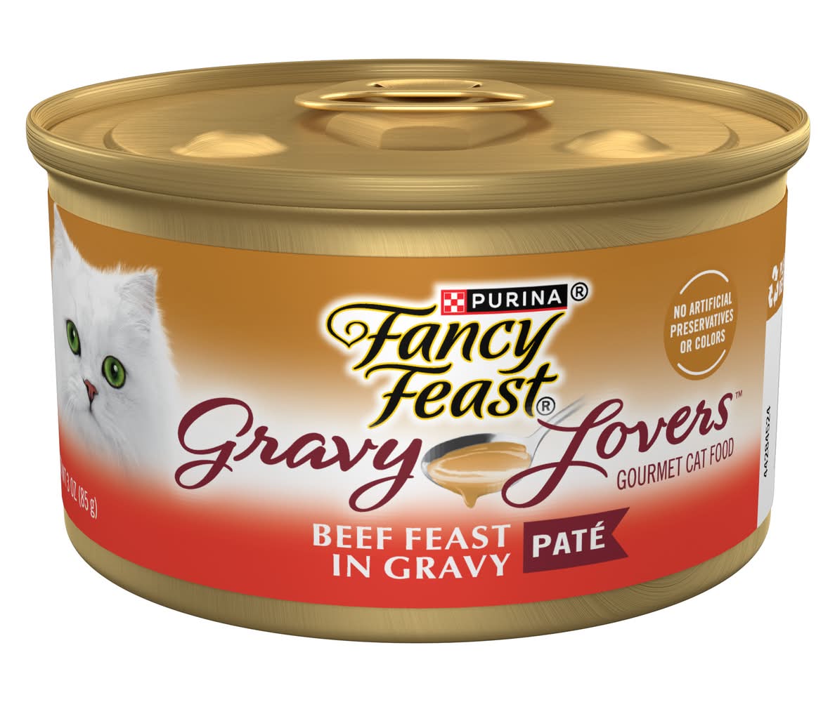 Purina Fancy Feast Gravy Lovers Beef Feast Gourmet Cat Food (3 oz)