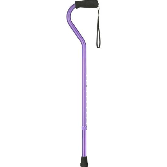 CVS Health Offset Foam Handle Cane, Purple