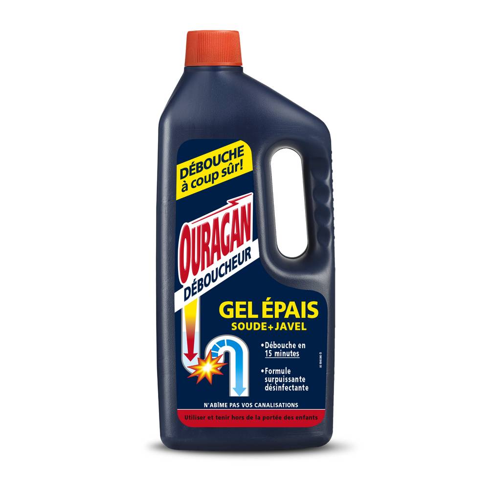 Ouragan - Nettoyant ménager déboucheur gel épais (1L)