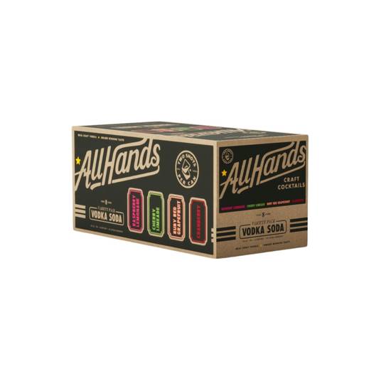 All Hands Vodka Soda Craft Cocktails Variety pack (8 pack, 12 fl oz)